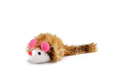 Beeztees Kedi Oyuncağı, Uzun Tüylü Fare, 12x7x4,5cm - 1