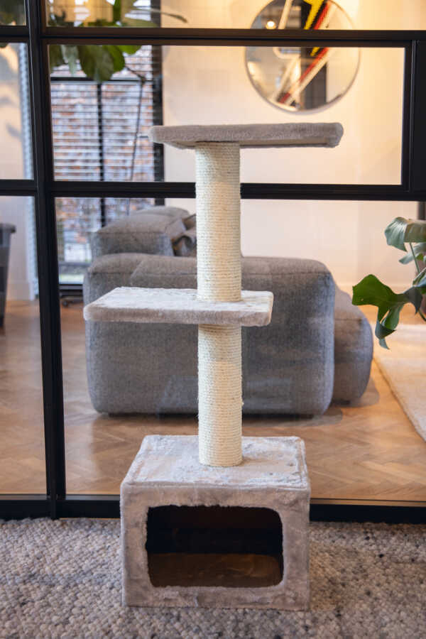 Beeztees Kedi Tırmalama Gri 38x38x91cm