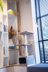 Beeztees Kedi Tırmalama, Gri, 38x38x91cm - 5