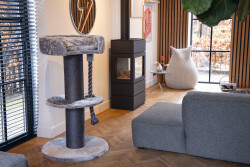 Beeztees Kedi Tırmalama, Gri, 70x70x120cm - 4