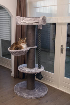 Beeztees Kedi Tırmalama, Gri, 80x80x170cm - 2