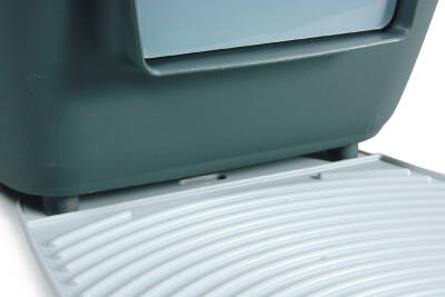 Beeztees Kedi Tuvaleti Paspası, Sert Plastik, Gri, 38x35cm - 2