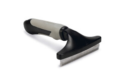 Beeztees Kısa ve Uzun Tüylü Köpek Alt Kürk Tarağı, Siyah Gri, L, 16cm, 16x11x5cm - Beeztees