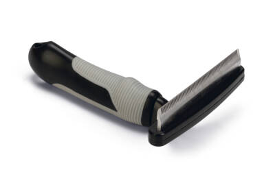 Beeztees Kısa ve Uzun Tüylü Köpek Alt Kürk Tarağı, Siyah Gri, L, 16cm, 16x11x5cm - 3