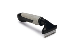 Beeztees Kısa ve Uzun Tüylü Köpek Alt Kürk Tarağı, Siyah Gri, S, 15cm, 15x6x6cm - Beeztees