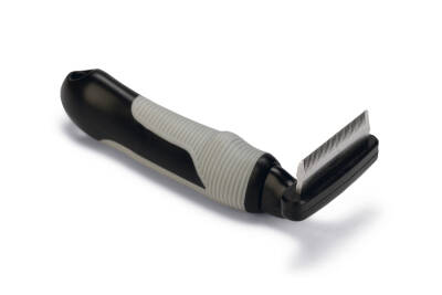 Beeztees Kısa ve Uzun Tüylü Köpek Alt Kürk Tarağı, Siyah Gri, S, 15cm, 15x6x6cm - 3