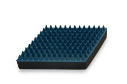 Beeztees Kısa ve Uzun Tüylü Köpek Masaj Fırçası, Kauçuk, Koyu Mavi, L, 15cm, 15x10x3cm - Beeztees