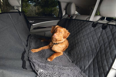 Beeztees Köpek Arka Koltuk Yatağı ve Örtüsü, Yıkanabilir, Gri, 136x148cm - 2