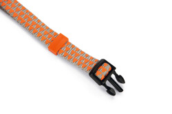 Beeztees Köpek Boyun Tasması, Açık Gri Turuncu, 26-40cm - 2