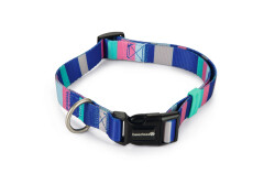 Beeztees Köpek Boyun Tasması, Renkli Kalın Çizgiler, 48-70cm, 25mm - Beeztees
