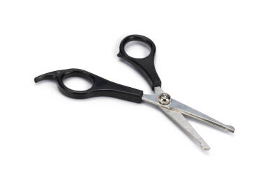 Beeztees Köpek Burun ve Kulak Tüy Düzletme ve Bakım Makası, Siyah, 15cm, 15x6x0,5cm - 3