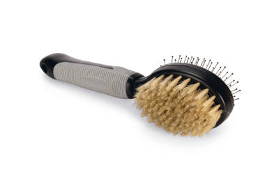 Beeztees Köpek Fırçası ve Tarağı, Çift Taraflı, SM, Siyah Gri, 21cm, 21x6x6cm - 1