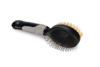 Beeztees Köpek Fırçası ve Tarağı, Çift Taraflı, SM, Siyah Gri, 21cm, 21x6x6cm - 2