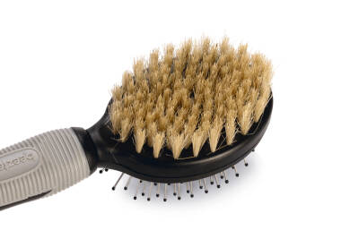 Beeztees Köpek Fırçası ve Tarağı, Çift Taraflı, SM, Siyah Gri, 21cm, 21x6x6cm - 5