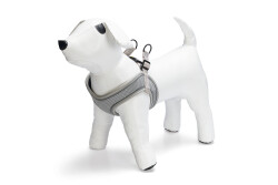 Beeztees Köpek Göğüs Tasması, Neopren,Gri, M, 41-46cm - 1