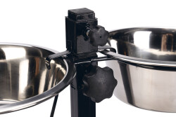 Beeztees Köpek İkili Mama Su Kabı, Ayaklı, Paslamaz Çelik, 28cm, 2x4,5L - 5