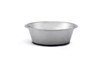 Beeztees Köpek Mama Su Kabı, Kaymaz Tabanlı, Paslanmaz Çelik, 25cm, 2,7L - 1