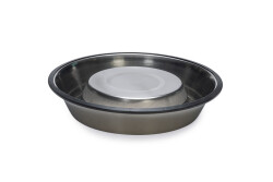 Beeztees Köpek Mama Su Kabı, Paslanmaz Çelik, Kaymaz, 22cm, 1,6L - 4