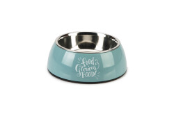 Beeztees Köpek Mama Su Kabı, Paslanmaz Çelik, Turkuaz, 14cm, 160ml - Beeztees