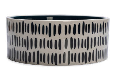 Beeztees Köpek Mama Su Kabı, Seramik, Yeşil Beyaz, 18cm, 1200ml - 3