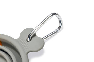 Beeztees Köpek Mama ve Su Kabı, Teleskopik, Turuncu, Silikon, 15,5cm, 750ml - 5