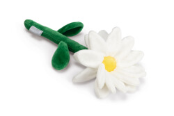 Beeztees Köpek Oyuncağı, Çiçek, Peluş, Beyaz, 30x16x4cm - Beeztees