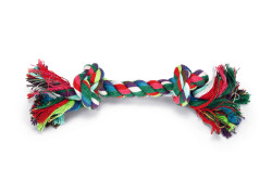 Beeztees Köpek Oyuncağı, Çift Düğümlü Diş İpi, Pamuk İplerden, 20x4x4cm, 50gr - Beeztees