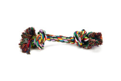 Beeztees Köpek Oyuncağı, Çift Düğümlü Diş İpi, Pamuk İplerden, 38x8x8cm, 300gr - Beeztees