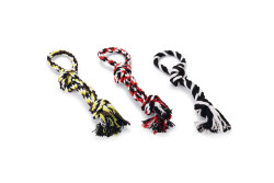 Beeztees Köpek Oyuncağı, Çift Düğümlü Diş İpi, Tutamaçlı, 25cm, 70gr - Beeztees