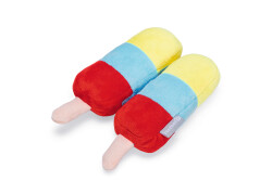Beeztees Köpek Oyuncağı, Dondurma, Peluş, Renkli, 2 Adet, 18x12x4,5cm - Beeztees