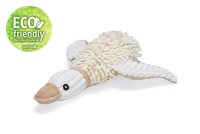 Beeztees Köpek Oyuncağı, Ördek, Peluş, Beyaz, 33x33x9cm - 2