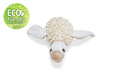 Beeztees Köpek Oyuncağı, Ördek, Peluş, Beyaz, 33x33x9cm - 4