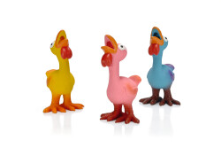 Beeztees Köpek Oyuncağı, Sesli, Horozlar, Lateks, Çeşitli Renklerde, 17x9,5x9cm - Beeztees