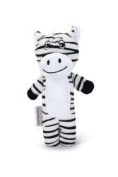 Beeztees Köpek Oyuncağı, Sesli, Kaplan, Peluş, Beyaz/Siyah, 23x10x4cm - Beeztees