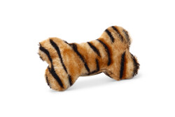 Beeztees Köpek Oyuncağı, Sesli, Kemik, Peluş, Kahverengi, 18x13x3cm - Beeztees