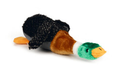Beeztees Köpek Oyuncağı, Sesli, Ördek, Peluş, Kahverengi/Siyah, 36x25,5x9cm - Beeztees