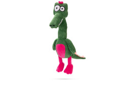 Beeztees Köpek Oyuncağı, Sesli, Timsah, Kadife, Yeşil, 37x10x8cm - Beeztees