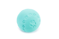 Beeztees Köpek Oyuncağı, Sesli, Top, Kauçuk, Turkuaz, 7,5cm - Beeztees