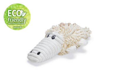 Beeztees Köpek Oyuncağı, Timsah, Peluş, Beyaz, 36x16x10cm - 3