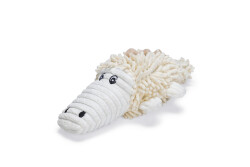 Beeztees Köpek Oyuncağı, Timsah, Peluş, Beyaz, 36x16x10cm - Beeztees