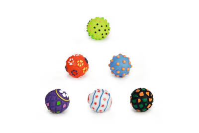 Beeztees Köpek Oyuncağı, Top, Vinyl, Çeşitli Tipler ve Renklerde, S, 5cm - 1