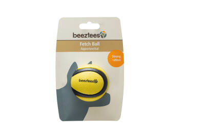 Beeztees Köpek Oyuncağı, Yüzen, Tenis Topu, Kauçuk, Siyah/Sarı, 6,3cm - 2