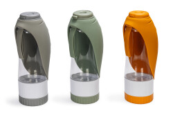 Beeztees Köpek Seyahat Su Şişesi, Ödül Kabı, Silikon, Çeşitli Renklerde, 25x9x9cm, 600ml - Beeztees