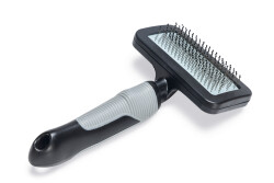 Beeztees Köpek Tarağı, Kolay Tarama, SM, Siyah Gri, 18cm, 18x10x2cm - Beeztees