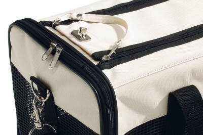 Beeztees Köpek Taşıma ve Seyahat Çantası, Krem/Mavi, 43x25x27cm - 5