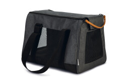 Beeztees Köpek veya Kedi Taşıma Çantası, 5Kg'ye kadar, Antrasit, 40x20x29cm - Beeztees