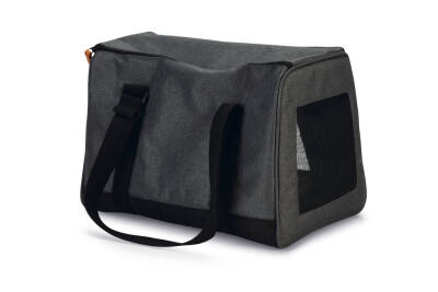 Beeztees Köpek veya Kedi Taşıma Çantası, 5Kg'ye kadar, Antrasit, 40x20x29cm - 2