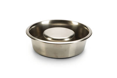 Beeztees Köpek Yavaş Besleme Mama Kabı, Paslanmaz Çelik, 20cm - 1