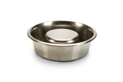 Beeztees Köpek Yavaş Besleme Mama Kabı, Paslanmaz Çelik, 20cm - Beeztees