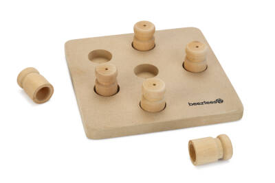 Beeztees Köpek Zeka Geliştirme Oyuncağı, Ahşap, 18x18x3cm - 1